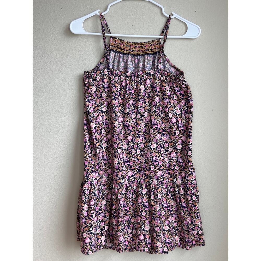 Old Navy Ditsy Floral Smocked High Neck Tiered Mini Sundress Large - Picture 2 of 4